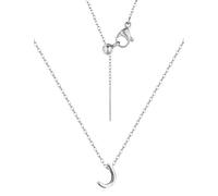 REELMAR Silver Bubble Letter Necklaces for Women Trendy Balloon Initial Necklace Cute Alphabet Pendant Dainty Personalized Name Jewelry, 8 mm, Stainless Steel, Brass, No Gemstone