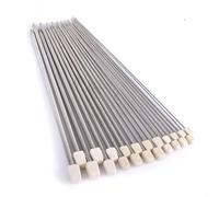 Reelva 11 Pairs (22 Pcs) of 14" Stainless Steel Single Pointed Knitting Needles Kit Set 2.0mm 2.5mm 3.0mm 3.5mm 4.0mm 4.5mm 5.0mm 5.5mm 6.0mm 7.0mm 8.0mm- 36cm