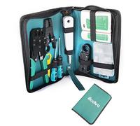 Reelva Ethernet Network Tool Kit LAN RJ11 RJ45 Cat5e TV Cable Tester Crimp Stripper Tool Set