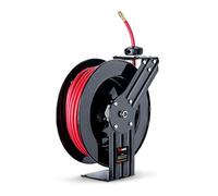 Reelworks Retractable Air Hose Reel, 9.5 mm x 15 m SBR Hose, Steel Case | Wall Mount Auto Rewind Hose Reel, Max 300PSI/20BAR Working Pressure, For Home Garages and Industrial Workspaces