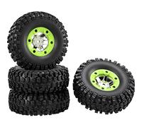 Reely 1:10 XS Buggy Complete Wheels Block Profile 6-Spoke Silver Pack of 4