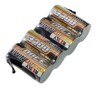 Reely Battery Pack (NiMh) 4.8 V 3700 mAh Number of Cells: 4 Sub-C Side by Side