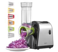 Reemix Electric Cheese Grater, 6 Stainless Steel Blades