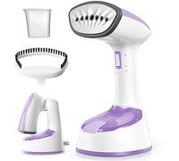 Reemix Steamer for Clothes, Folding Handheld Design Garment Wrinkles Remover, 20g/min Strong Penetrating Steam, 25-Sec Fast Heat-up, for Home, Office and Travel (Pink)