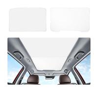 REENKEY 2025 Tesla New Model Y Juniper Grey Sunshade Roof [No Gaps, No-Sagging] Magnetic-Mid Design New Tesla Y Must-Have Accessories Heat Insulation Foldable Glass Shade for New Model Y Only