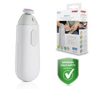 reer BabyCare Electric Nail File, Baby Nail Set, 5 Attachments, 2 | Silent Motor Nail Care Set for Babies and Toddlers, Soft for Sensitive Fingernails, Practical Storage Box