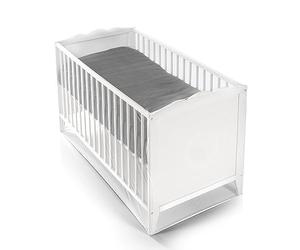 reer BiteSafe Improved Insect Protection for Cot, Mosquito Net Travel Cot, Insect Net, Mosquito Protection for Babies, White, Extra Large, 87040