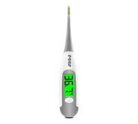 reer ExpressTemp Pro Digital Fever Thermometer 10 Seconds Measuring Time Gold Plated Flexible Tip Illuminated Display for Baby and Toddler 98122