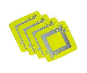 reer LightReflex Reflector Set of 4 - Bright and Reflective - Conforms to The Standard for Warning Clothing