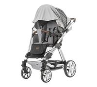 reer ShineSafe Bite 84131 3-in-1 Sun Protection, Insect Protection and Snooze Cloth, Universal Accessory for Pushchairs and Buggies, Grey