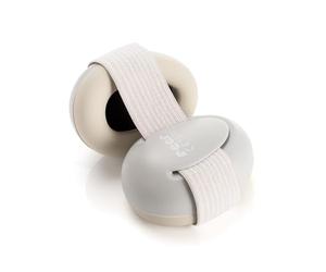 Reer SilentGuard Baby Ear Protection, Safety Tested in Germany, Soft and Lightweight for Sensitive Baby Head, Grows with Your Child, Grey