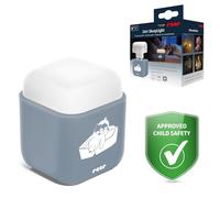 reer SleepLight 2-in-1 | Plug-in and Battery Powered Night Light | On/Off Mode and Sensor | Kids Ambient Light | Teal Grey