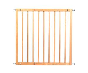 reer Stair safety gate and door safety gate basic for screwing, wood, stable hold, passage width 65.5-106 cm