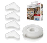 reer Value Pack Corner & Edge Protectors, All-Round Set for Child Safety, Corner Protection and Edge Protection for Furniture, Easy Adhesive Installation, Flexible Cut to Size, Transparent, PVC-Free