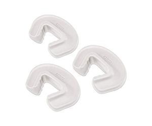 reer Value Pack of 3 Finger Clamp Protectors for Doors Door Stoppers from Swabian Child Safety Experts Transparent