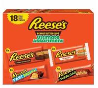 Reese Peanut Butter Ultimate Assortment 18 Bars, 6 x Peanut Butter Cups, 3 x White, 4 x Overload, 5 x Fastbreak -792g, Perfect for Christmas