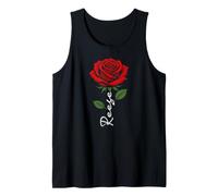 Reese Personalized Rose Name Elegant Floral Women Girls Tank Top