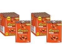 Reese's Dipped Peanuts, Peanuts Coated in Milk Chocolate and Peanut Butter Flavoured Coatings More to Share Bags 176g x 7 Case (Pack of 2)