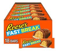 REESE'S FAST BREAK Candy Bar, Milk Chocolate Covered Peanut Butter and Nougat Candy Bar, 1.8 Ounce Bar (Pack of 18)