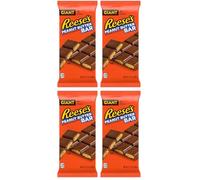 Reese's Giant Peanut Butter Bar, Milk Chocolate Coated Peanut Butter, 208g Bar (Pack of 4)