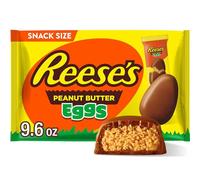 REESE'S Milk Chocolate Peanut Butter Snack Size Eggs Candy, Easter, 9.6 oz Bag