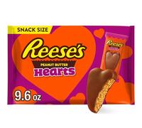 REESE'S Milk Chocolate Peanut Butter Snack Size, Valentine Candy Bag, 9.6 oz
