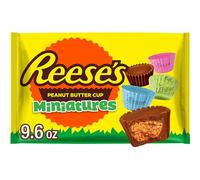 REESE'S Miniatures Milk Chocolate Peanut Butter Cups, Easter Candy Bag, 9.6 oz