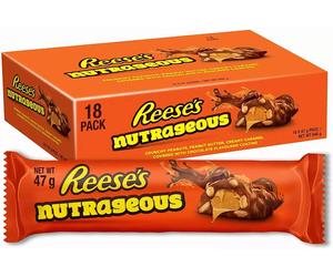 Reese's NUTRAGEOUS Nut Chocolate Bars Pack of 18x47 gm