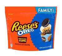 Reese's Oreo Milk Chocolate & White Creme Peanut Butter Miniature Cups Family Size (459g)