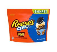 Reese's Oreo Milk Chocolate & White Creme Peanut Butter Miniature Cups Share Size (255g)