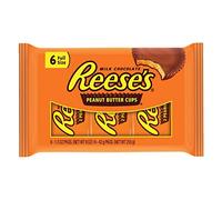 Reese's Peanut Butter Cup Milk Chocolate 6 Full Size Packs 1.5 oz Cups 2/PK - Net Wt. 9 oz (255g)