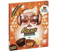 Reese's Peanut Butter Cups 2021 Advent Calendar, Milk Chocolate Flavour Mini Cups 247g with a Christmas Season card and a Key Ring