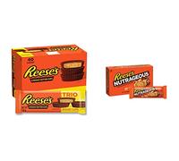 Reese's Peanut Butter Cups, Trio 3 Milk Chocolate Flavour Cups, Pack of 40 x 63 g & Peanut Butter Nutrageous Bars, Milk Chocolate Flavour Bars, Pack of 18 x 47 g