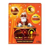 Reese's Peanut Butter Miniatures Advent Calendar 2025-24 Days Countdown with Peanut Butter Chocolate - Festive Christmas Countdown Gift for Kids & Adults, Food Advent - Secret Santa