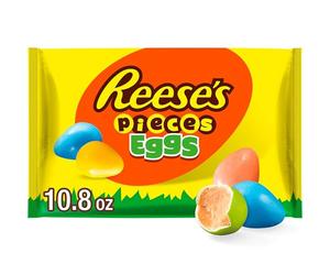 REESE'S PIECES Peanut Butter in a Crunchy Shell Eggs Candy, Easter, 10.8 oz Bag