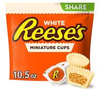 REESE'S White Creme Peanut Butter Cup Candy, Miniatures, 10.5 oz Bag