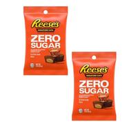Reese's Zero Sugar Miniature Cups - Pack of 2 - Chocolate Candy and Peanut Butter - Classic Treats Everyone is Sure to Love