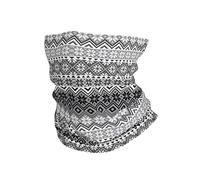 ReesEt Snowflake Pattern, Bandana Neck Gaiter Soft Face Cover Neck Warmer Tube Half Face Mask Scarf Balaclava