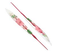 Reessy 2.0mm Crochet Hooks, Aluminium Crochet Hook with Transparent Dried Flowers Handle, Ergonomic Crochet Hooks for Arthritis Hand Comfortable Crocheting