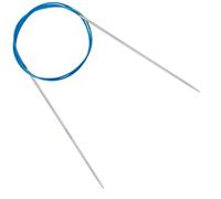 Reessy 2.25 mm Circular Knitting Needles 80 cm Long,Stainless Steel Round Knitting Needle with Flexible Cable, Round Needles with Size Marked, Fixed Circular Knitting Pins for Knit Project