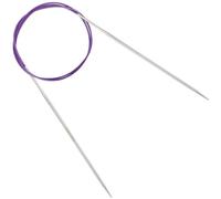 Reessy 2.75 mm Circular Knitting Needles 80 cm Long, Stainless Steel Round Knitting Needle with Flexible Cable, Round Needles with Size Marked, Fixed Circular Knitting Pins for Knit Project