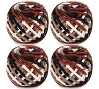 Reessy Chunky Yarn, 400g(4×100g) Chunky Wool for Knitting, Soft Fluffy Velvet Thick Yarn Set, Plush Yarns for Crochet Blankets Sweaters Shoes Hats Scarves and Amigurumi(Gradient A)