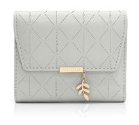 REETEE Ladies PU Leather Wallet With Pendant - Bifold Purse for Women With Coin Zipper, 6 Card Slots (Blue-1)