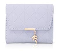 REETEE Women's Soft Vegan Leather Small Purse With Many Compartments, Mini Wallet With Coin Compartment and Card Slots, Light Purple-1, Elegant