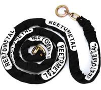REETOMETAL Heavy Duty Security Chain, Longer 10 Foot x 3/8" Thick Cut Resistant Hardened Steel Anti-Theft Lock Chain for Motorcycles, Bikes, ATVs, Trailers, Containers, etc.