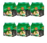 Reeva Instant Noodles Assorted Flavours Curry, Hot Chicken & Chicken (300g) Quick & Easy Instant Ramen Meal or Snack Ready in Minutes Bulk Packs Available (30 Pack, Chicken Flavour)