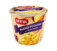 Reeva Mashed Potato Pots Halal Certified Instant mashed Potatoes 40g (Pack of 6) + FabFinds Mug (Onion)