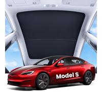 REEVAA 2025 Tesla Sunshade Roof Model S Black