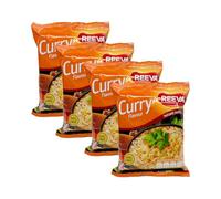 Reeva's Curry Flavour Noodles 60G Instant Noodles, Tasty and Easy to Cook Product of Ukraine Pack of 4