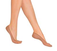 REEVE 12-X Pairs Ladies 15 Denier Sheer Footsies Socks - Knitted Comfort Band, Natural Colour Footie Invisible Socks Women (UK, Alpha, One Size, Regular, Regular, Beige)